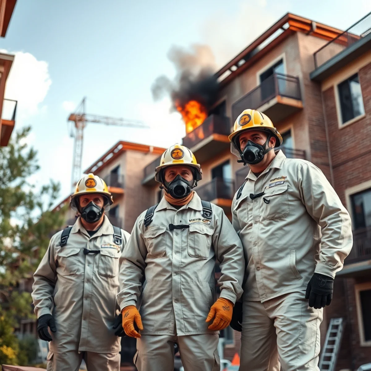 Podium-style apartment construction in Atlanta at risk of roof fire