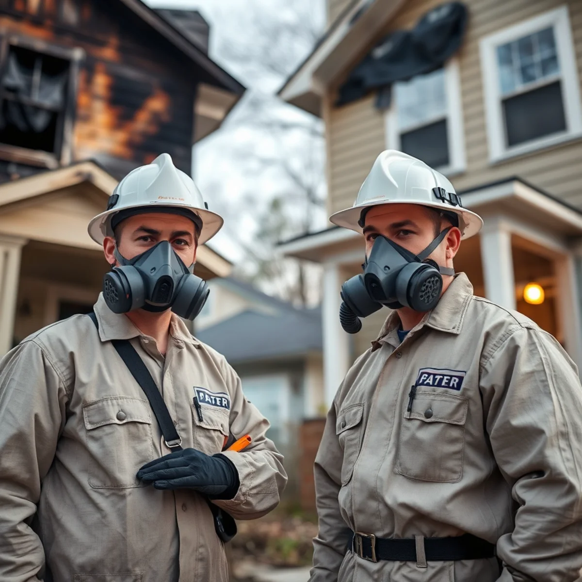 Two close-set Atlanta homes, one with fire damage affecting the other