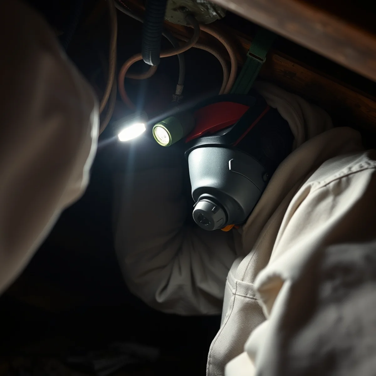 Electrical Fire Damage Repair in progress by an IICRC-certified technician in an Atlanta, GA home