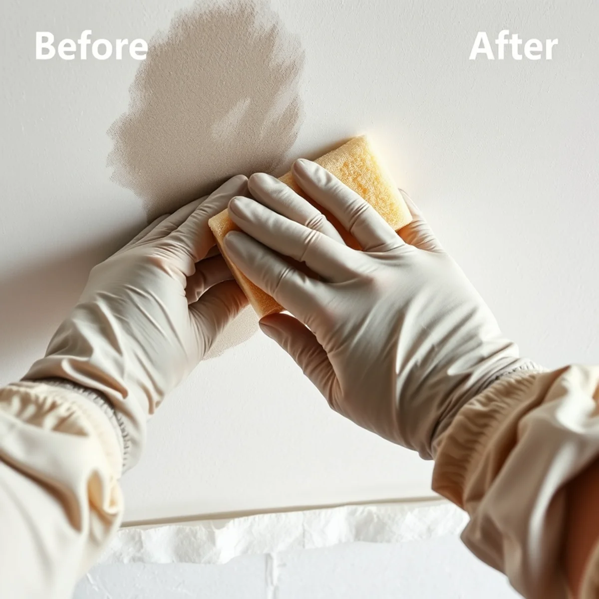 Smoke Damage Cleanup in progress by an IICRC-certified technician in an Atlanta, GA home