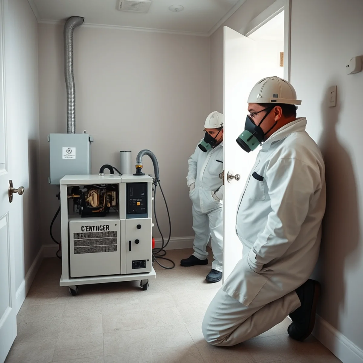 Smoke Odor Removal in progress by an IICRC-certified technician in an Atlanta, GA home